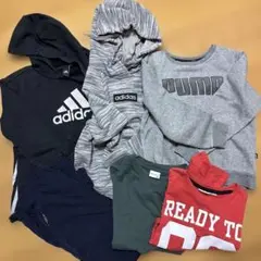 男の子　トップス　アディダス　スポーツ　冬衣類　アディダス　プーマ　6点