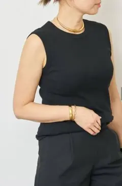 【新品】Deuxieme Classe dignity sleeveless 黒 追加 dignity sleeveless（Tシャツ／カットソー）｜Deuxieme