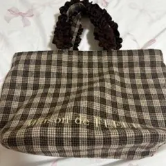 Maison de FLEUR ♥ チェックフリルハンドルトートプチバッグのサムネイル