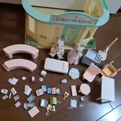 シルバニアファミリー　森のお医者さん カントリークリニック　人形付き