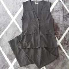 レディース セットアップ 2点セット ベスト パンツ