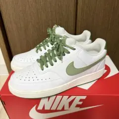 NIKE スニーカー コートビジョン LO グリーン 25cm