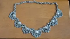 希少ヴィンテージ　フラワーモチーフ ネックレス