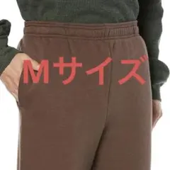スウェットパンツ 裏起毛 メンズ　M ブラウン　伸縮性　ウエストゴム