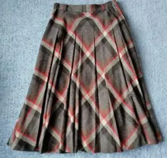 チェック柄プリーツスカート 11号