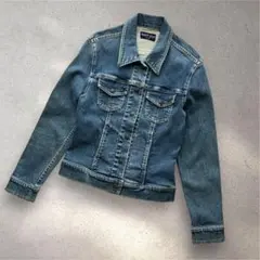 Gジャン　デニムジャケット　レディース　ストレッチ　羽織り　Sサイズ