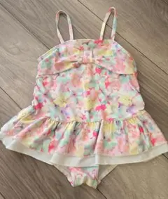 花柄　水着　ワンピース　100cm