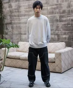 niko and... グレー クルーネック スウェット BIGサイズ