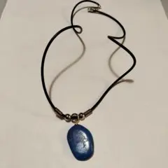 ハンドメイド ラピスラズリ風ペンダント ネックレス