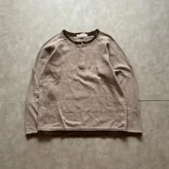 archive grunge long sleeve shirt brown
