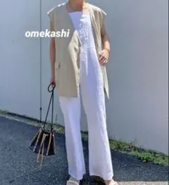 即購入OK◎omekashi オメカシ ジレ ベージュ ベストのサムネイル