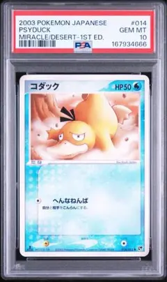 PSA9】2005 ポケパークのミズゴロウ プレミアムファイル 003/009