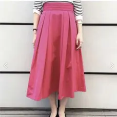 美品 Ballsey トゥモローランド フレアスカート ピンク タック 32