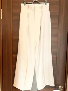 FRAY I.Dフレイアイディー新品タグつきツイルワイドストレートパンツ