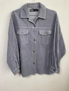 ZARA ザラ　コーデュロイジャケット　ブルー