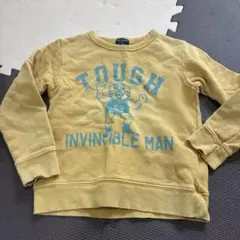 BACK NUMBER トレーナー 120サイズ イエロー