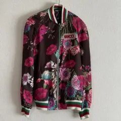 未使用品　GUCCI　グッチ　ローズプリント　ボンバージャケット　シルク　38 楽天市場】【グッチ】Gucci 総柄 シルク ブルゾン ボンバー