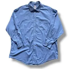 90s USA製 ブルックスブラザーズ makers 長袖シャツ ブルー 青