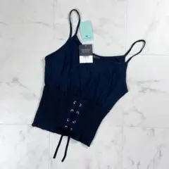 新品未使用タグ付 TOPSHOP PETITE キャミソール 黒38*BD561