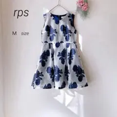 rps　アールピーエス/ ノースリーブ ワンピース シアー布地 裏地 花柄（Ｍ）のサムネイル
