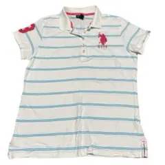 ポロPOLO ASSN USPA ストライプ 半袖ポロTシャツ