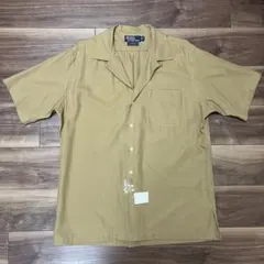 新品 90s 無地 ラルフローレン CALDWELL M 開襟 オープンカラー