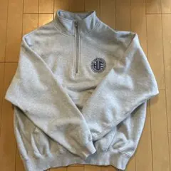 HUF ハーフジップスウェット L グレー