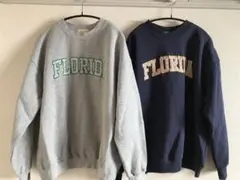 anap mimpi FLORIDAロゴ スウェット グレー ネイビー 裏起毛