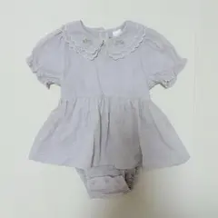 バースデイ Cottoli フリル襟ロンパース