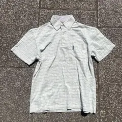 90s 半袖シャツ ポロシャツ チェック 古着