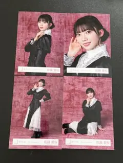 櫻坂46 5th Anniversary ドレス 生写真 4種コンプ　佐藤愛桜