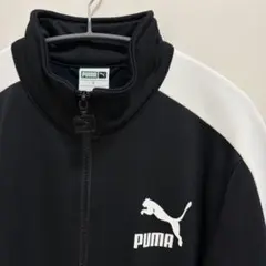 【希少】PUMA T7 トラックジャケット 白黒 ブラック ホワイト S
