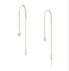 【最終お値下げ/未使用】AHKAH クレセントパールパヴェ ピアス 片耳用 最終お値下げ/未使用】AHKAH クレセントパールパヴェ ピアス