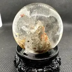 ⬛︎ ガーデンクォーツ　スフィア　約37ミリ　台座付き トップクォリティ]ガーデンクォーツ丸玉/ガーデン水晶スフィア