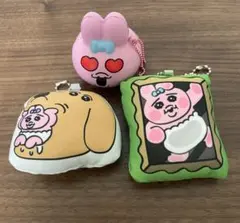 おぱんちゅうさぎ　キーホルダー3点セット