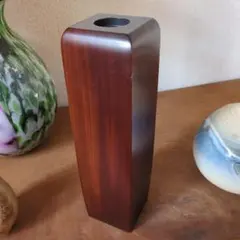 敷台付き 飛騨高山風 漆器 一輪挿し 花器 華瓶 花瓶