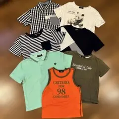 子供服120cm COMME CA ISM マルチカラー Tシャツ夏服まとめ売り