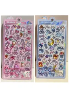 ボンボンドロップシール　わんわんボンボン　ももいろボンボン　オリジナル