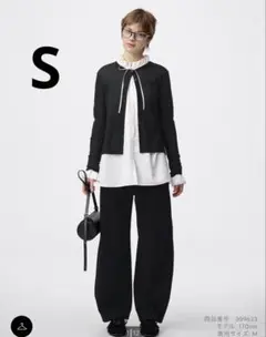 GU スウェットバレルレッグパンツ S