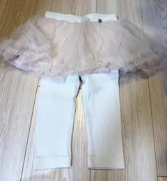 プティマイン スカート付きレギンス 80cm