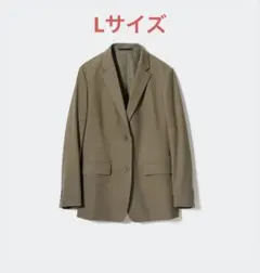 ユニクロ テーラードジャケット リラックスフィット Lサイズ オリーブ
