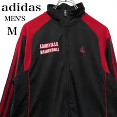 adidas アディダス トラックジャケット ジャージ 刺繍ロゴ ブラックM