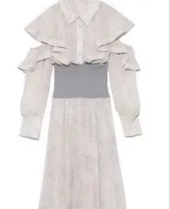 SNIDEL ウエストリブシャツワンピース　0サイズ