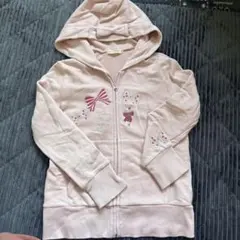 KP ピンク フード付きパーカー 130cm