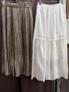 ☆1点タグ付き　UNTITLED アンタイトル ロングスカート　2点セットのサムネイル