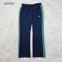 adidas トラックパンツ ジャージ ネイビー×ミントグリーン