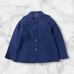 M857☆TOMMY HILFIGERネイビー キルティングダウンジャケット