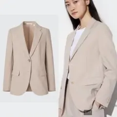 6990円 UNIQLO ベージュ 感動ジャケットS新品 2024
