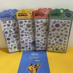 【韓国限定・新作】ポケモン　キャンディボンボンステッカー　4枚セット