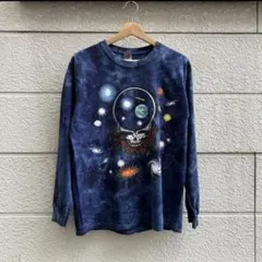Grateful Dead ロンT 長袖Tシャツ タイダイ スカルローズのサムネイル